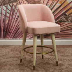 Pauline Pink Bar Stool