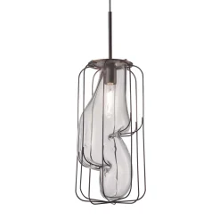 Pause large glass pendant light