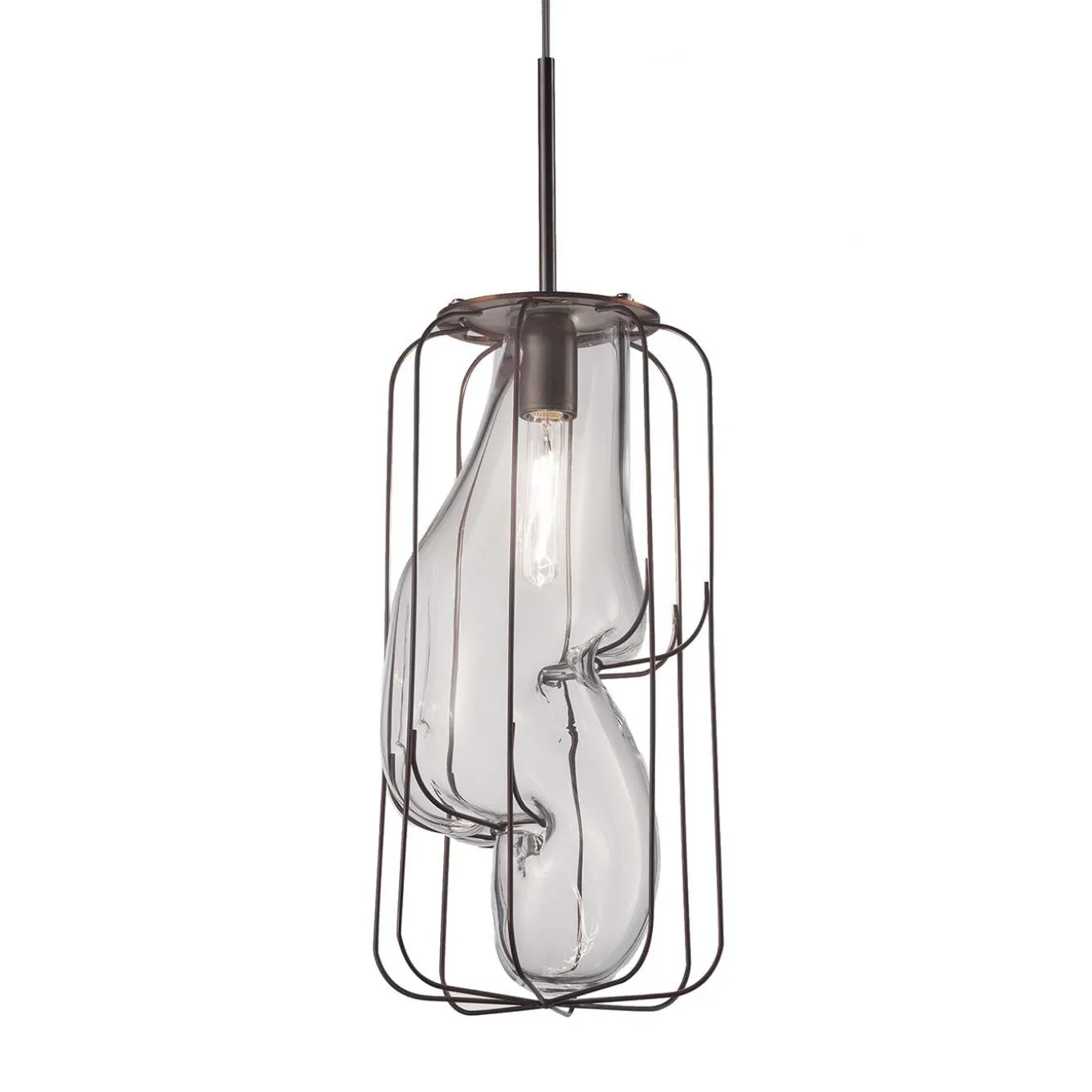 Pause large glass pendant light