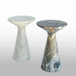 Pawn Cipollino Marble Cocktail Side Table
