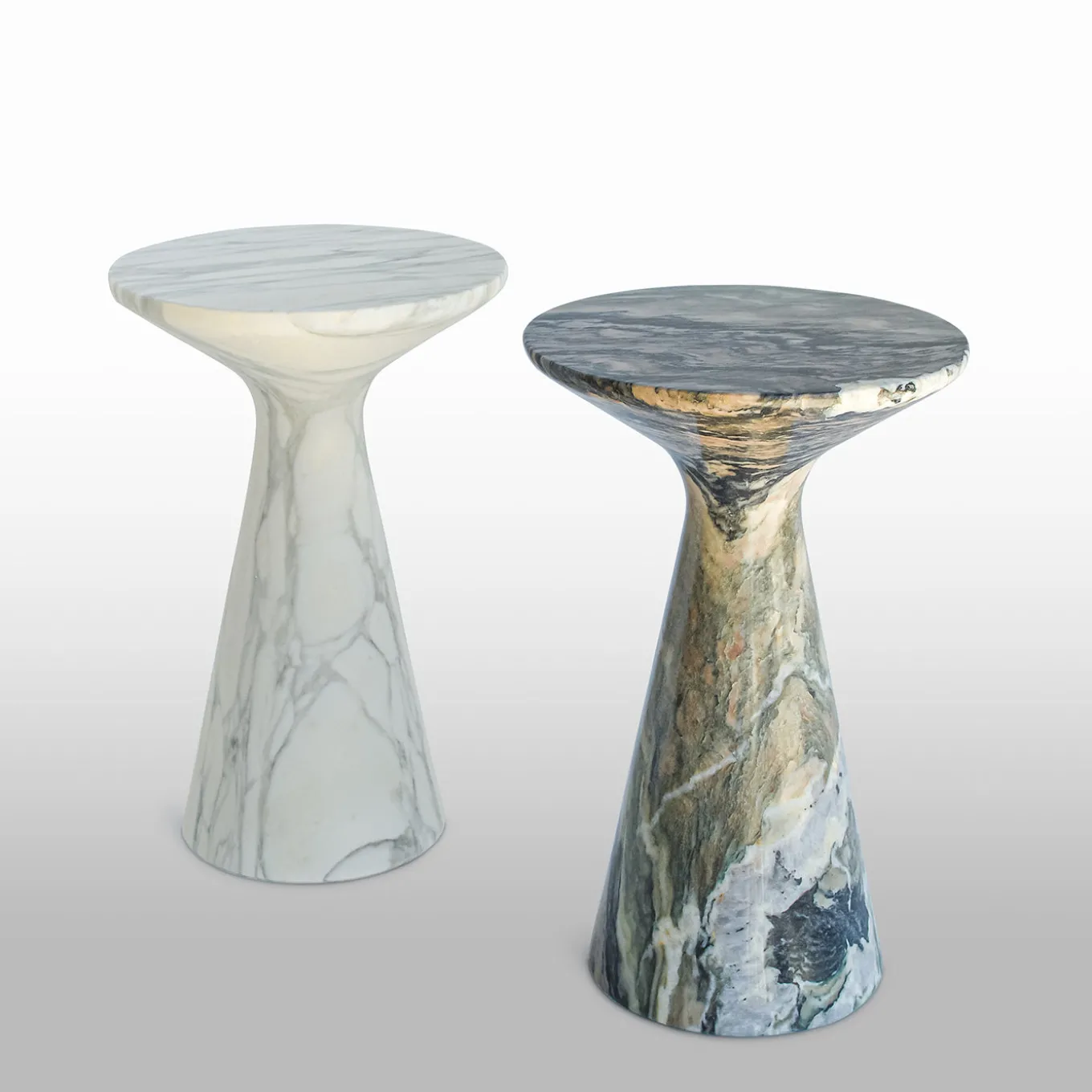 Pawn Cipollino Marble Cocktail Side Table