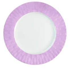 PEACOCK DINNER PLATE - LILAC