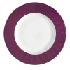 PEACOCK DINNER PLATE - PURPLE