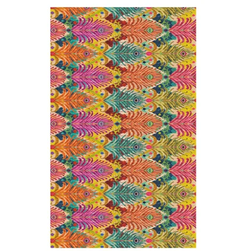 Peacock Ikat Cotton Tablecloth by Matthew Williamson