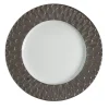 PEACOCK LAY PLATE - BROWN