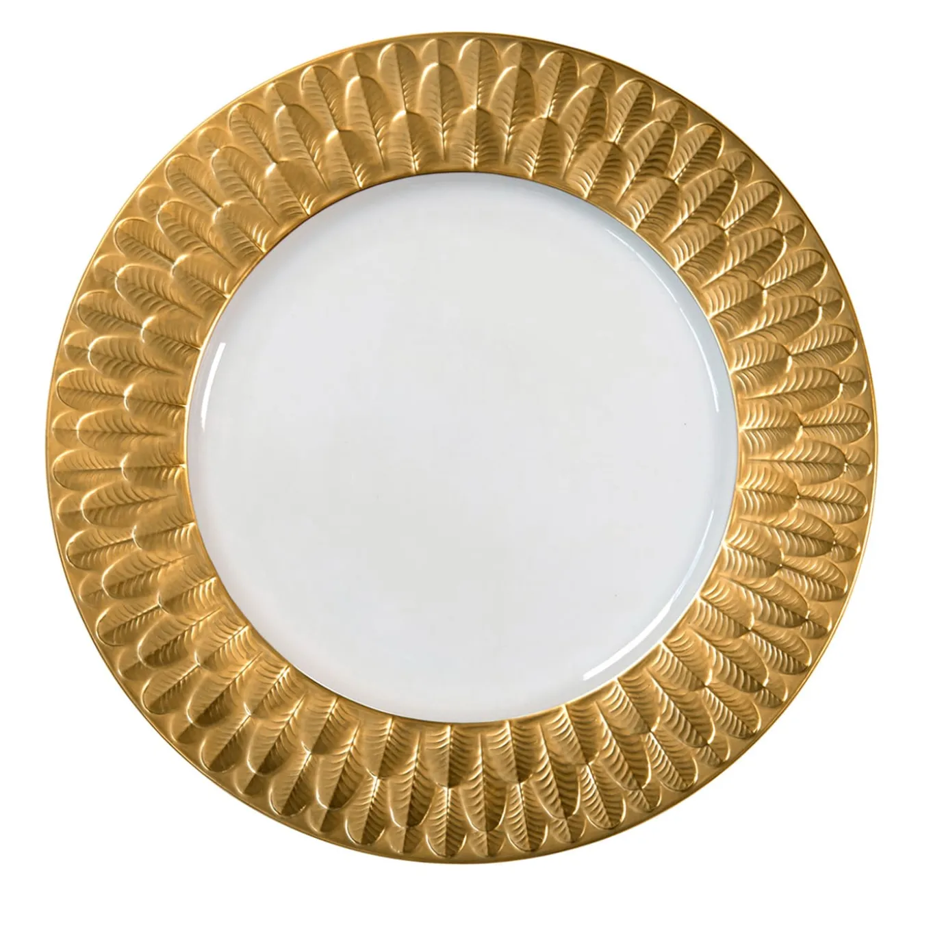 PEACOCK LAY PLATE - GOLD #3
