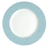 PEACOCK LAY PLATE - LIGHT BLUE