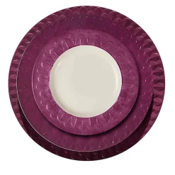 PEACOCK LAY PLATE - PURPLE #2