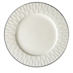 PEACOCK LAY PLATE - WHITE