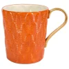 PEACOCK MUG - ORANGE