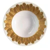 PEACOCK RIM SOUP PLATE - GOLD #2