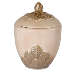 PEACOCK SUGAR BOWL - BEIGE