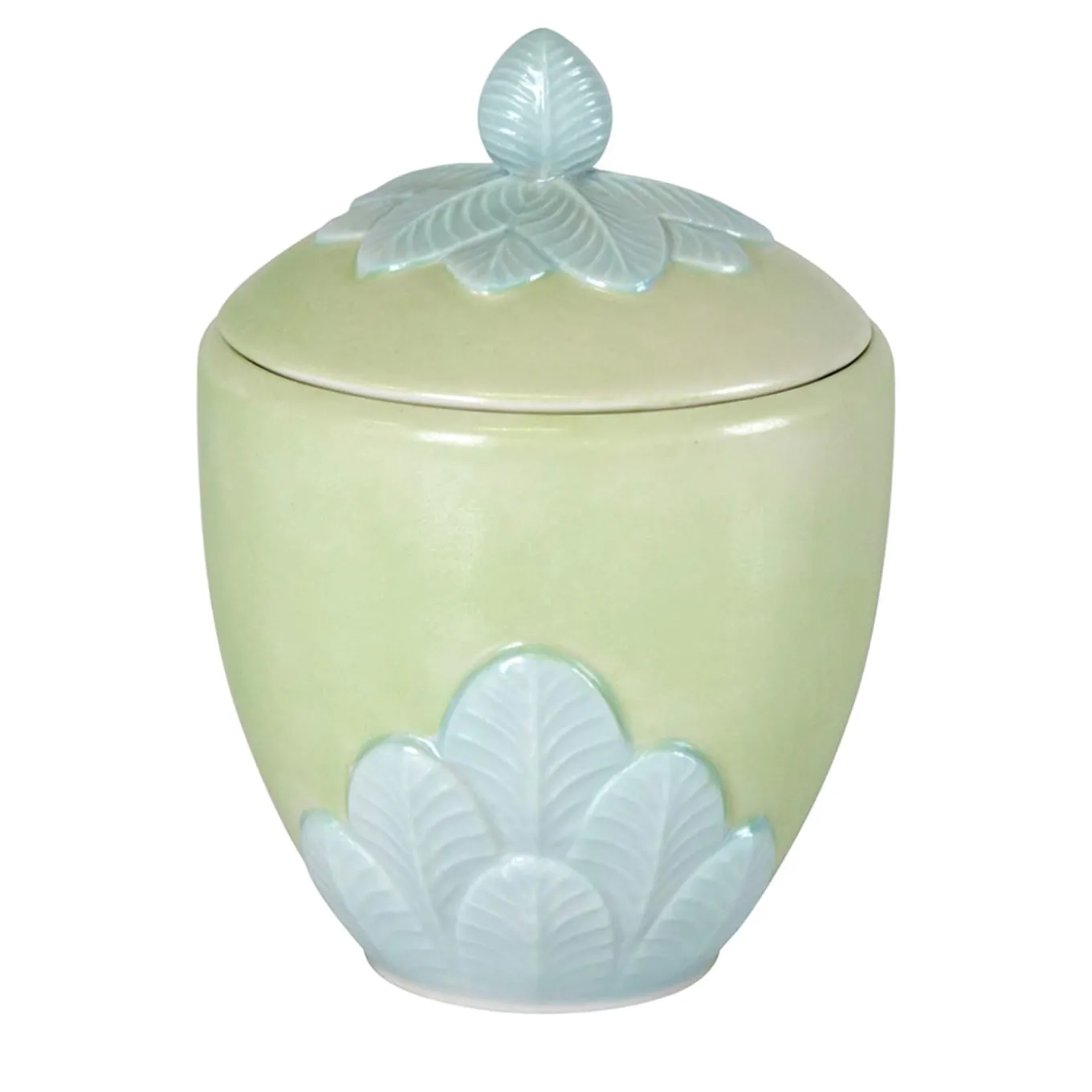 PEACOCK SUGAR BOWL - GREEN