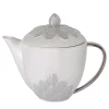 PEACOCK TEA POT - GRAY