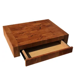 Pear Wood Cutting Board with Drawer