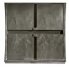 Pearl 4-Door Gray Figured Sycamore Bar Cabinet