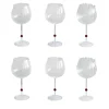Pearl Emerald Amber Set of 6 Wine Glasses
