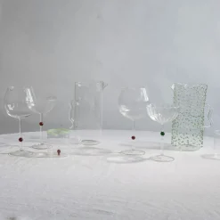 Pearl Emerald Amber Set of 6 Wine Glasses