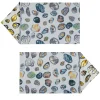 Pebbles Set of 2 Polychrome Placemats + 2 Napkins