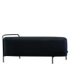 Peché Black Leather Bench