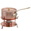 Pedestal Copper Small Pot with Lid