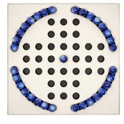 Peg Solitaire with Blue Pawns