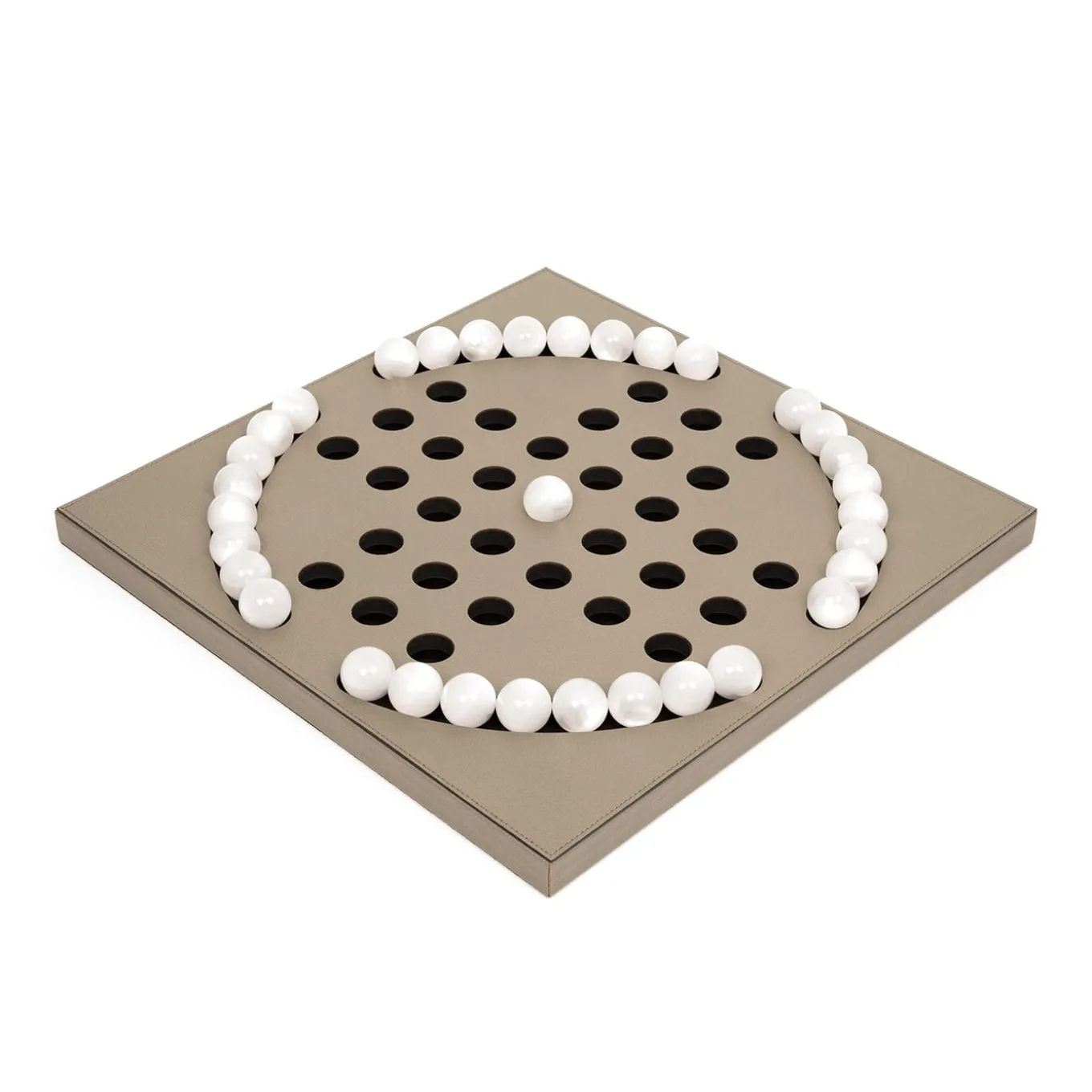 Peg Solitaire with Pearl Pawns