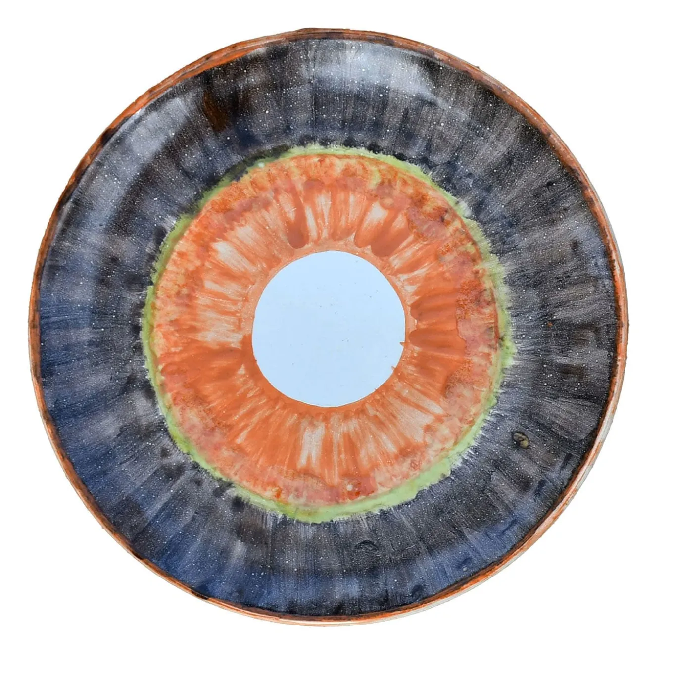 Peonia Handpainted Polychrome Ceramic Plate #2