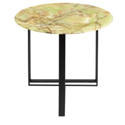 Peregrinus Onyx & Iron Side Table