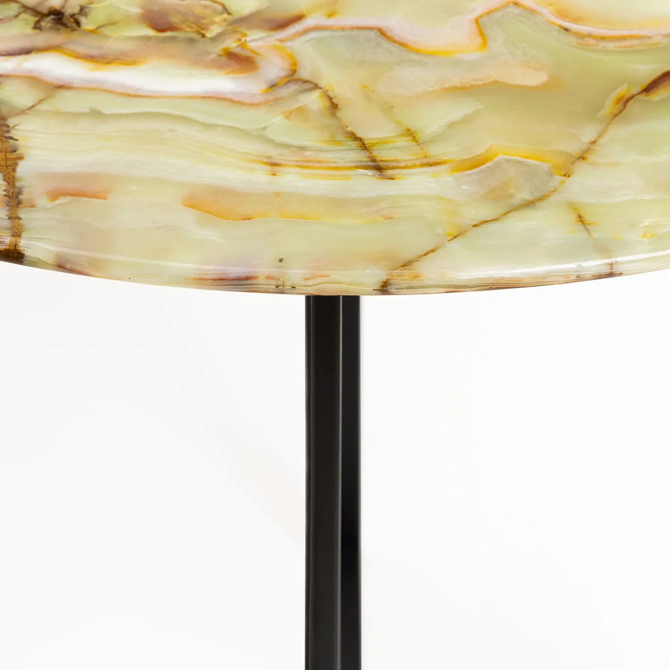 Peregrinus Onyx & Iron Side Table