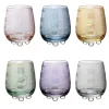 Perle Polychrome Set of 6 Patterned Water Glasses