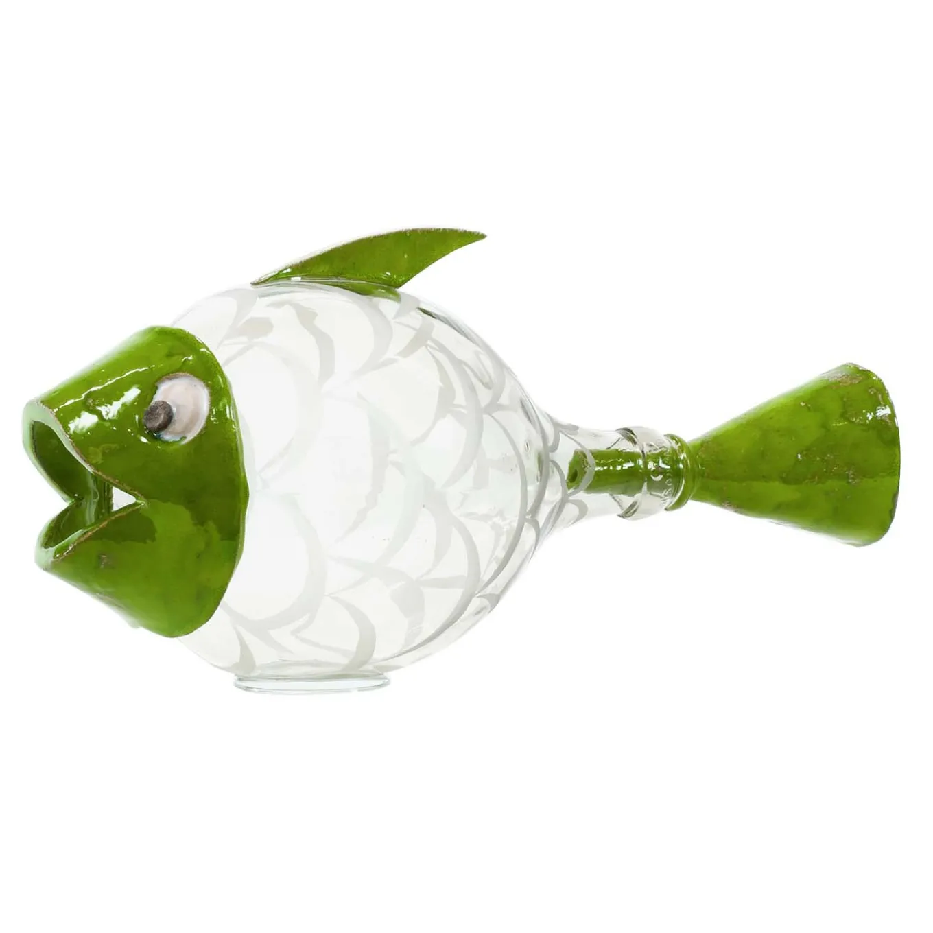 Pesce Palla Green Sculpture