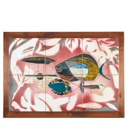Pesci nel Mediterraneo 6-Tile Ceramic Decorative Panel
