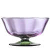 Pesco Verde Purple Twisted Dessert Coupe