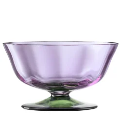 Pesco Verde Purple Twisted Dessert Coupe