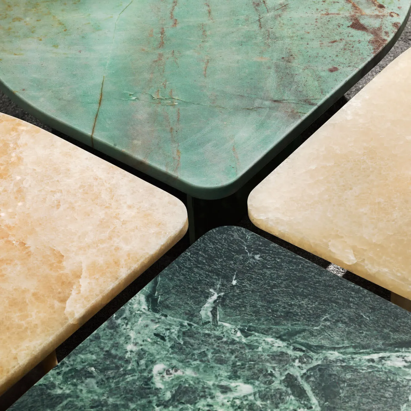 Petal Verde Alpi Marble Coffee Table