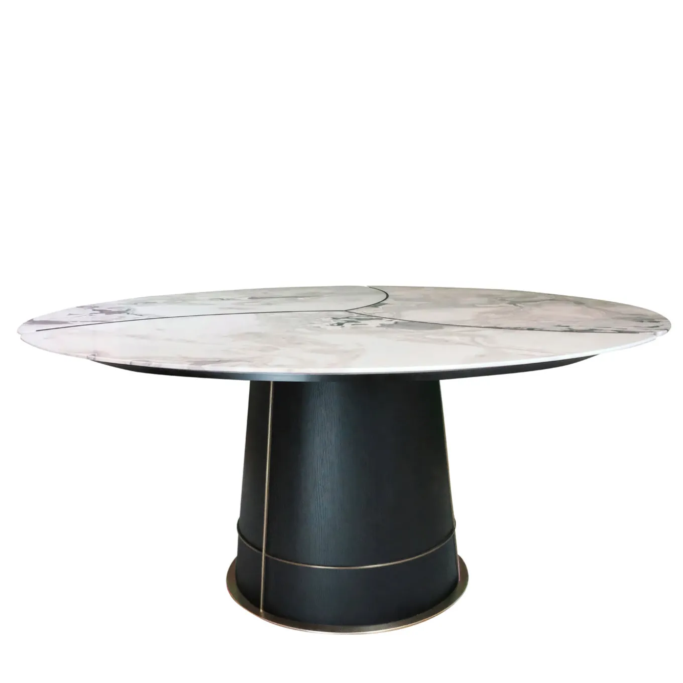 Petali Dining Table with Dover White Marble Top