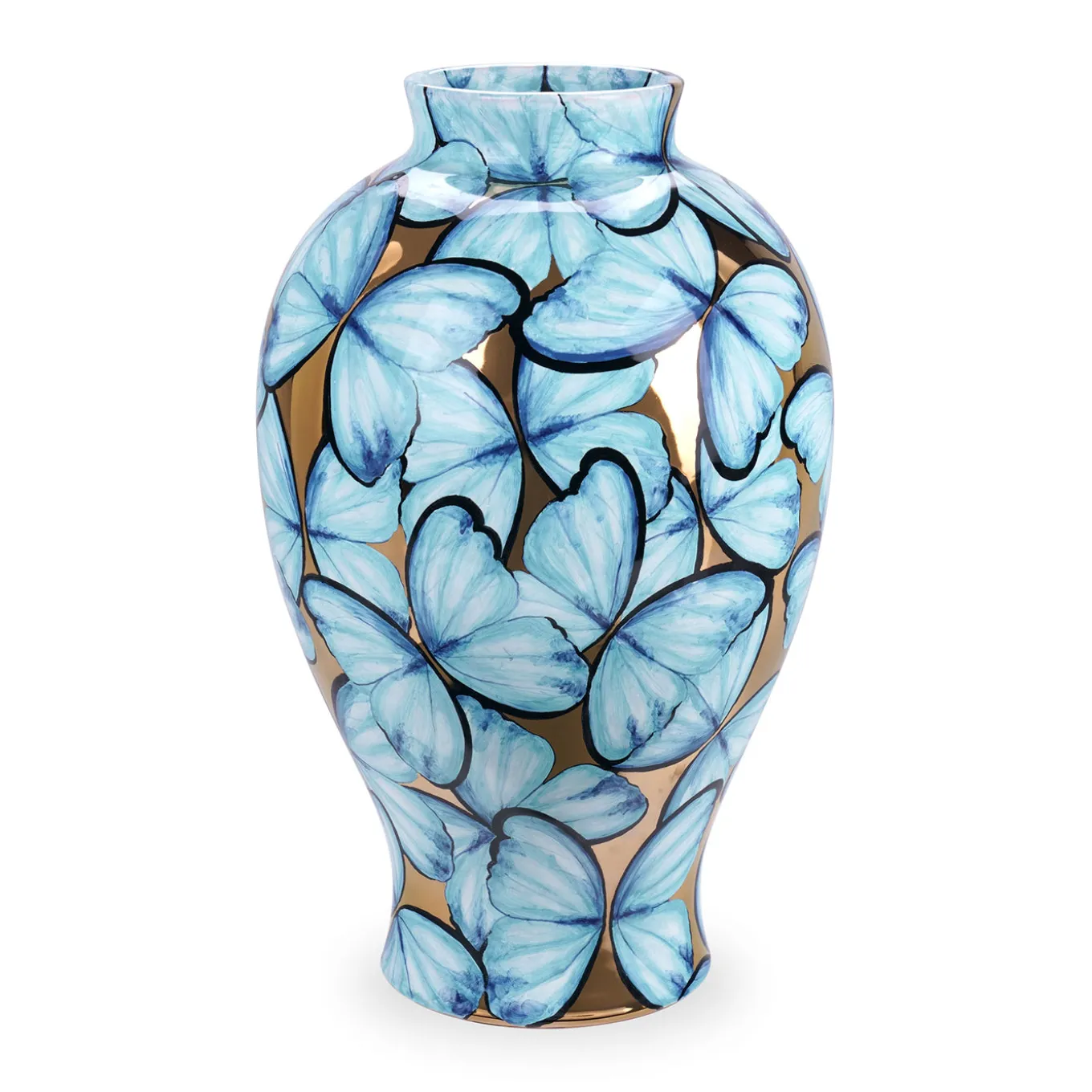 Petalouda Small Gold Ceramic Vase