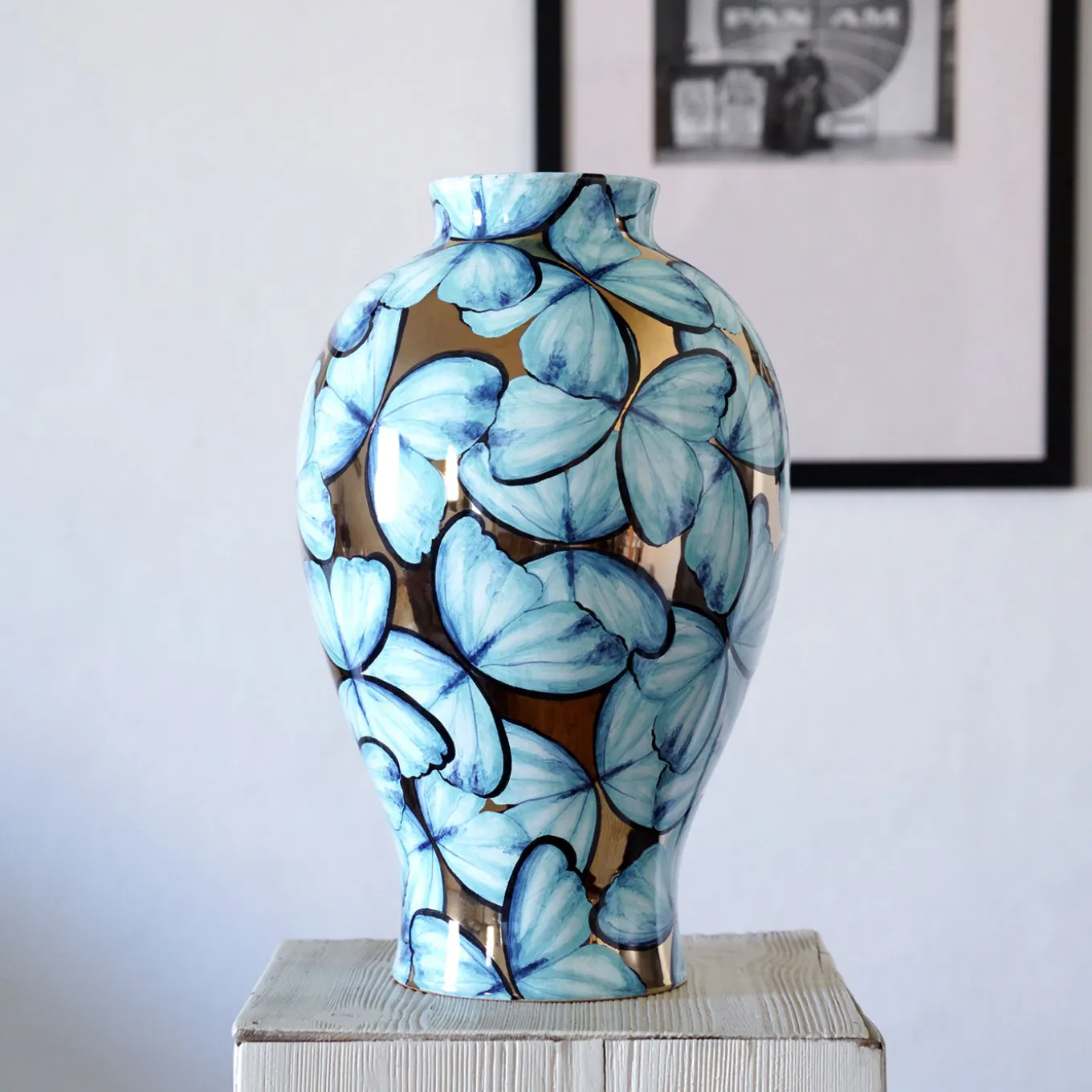 Petalouda Small Gold Ceramic Vase