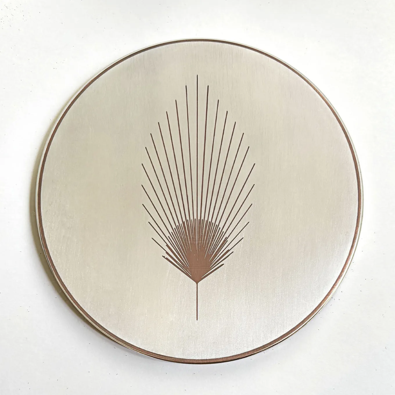 Phoinix Set of 6 silver-plated brass coasters