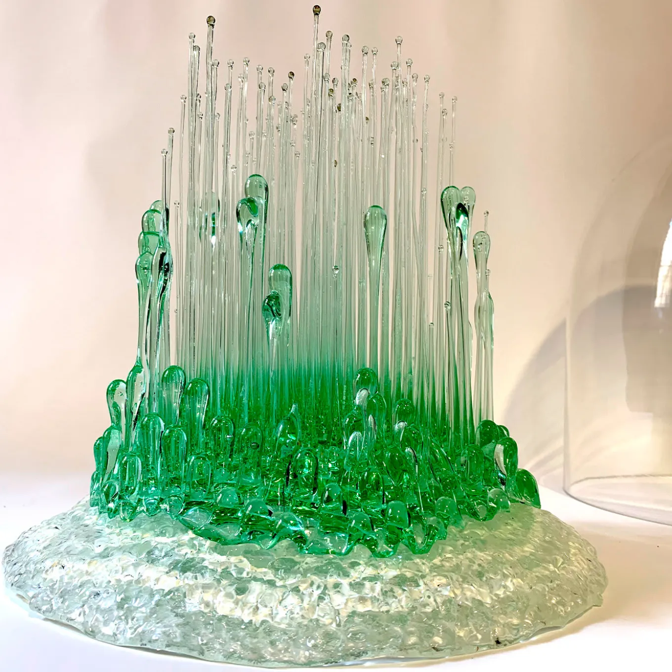 Pianeta Verde Murano Glass Sculpture
