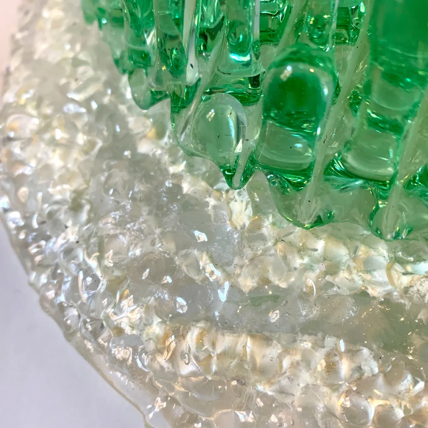 Pianeta Verde Murano Glass Sculpture