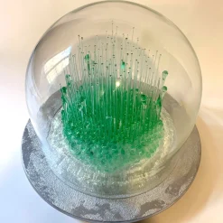 Pianeta Verde Murano Glass Sculpture