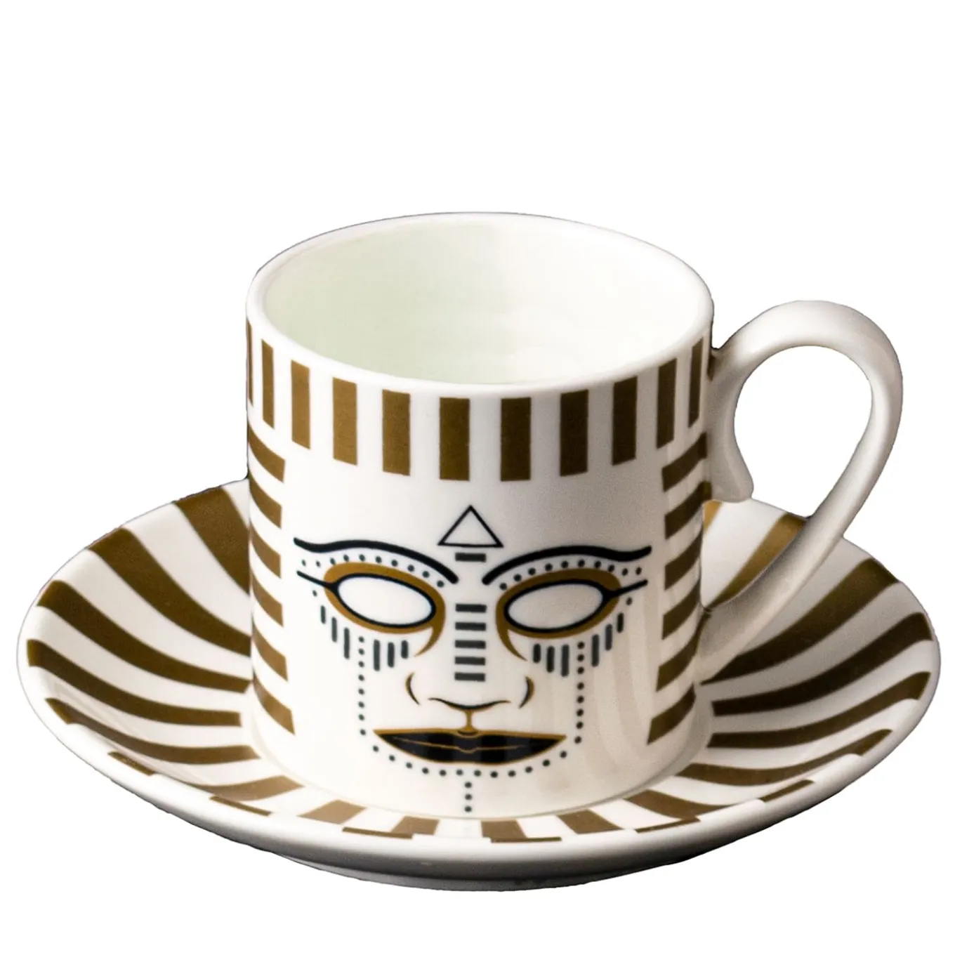 Pi-Atum Set of 6 Coffee Cups with Saucers