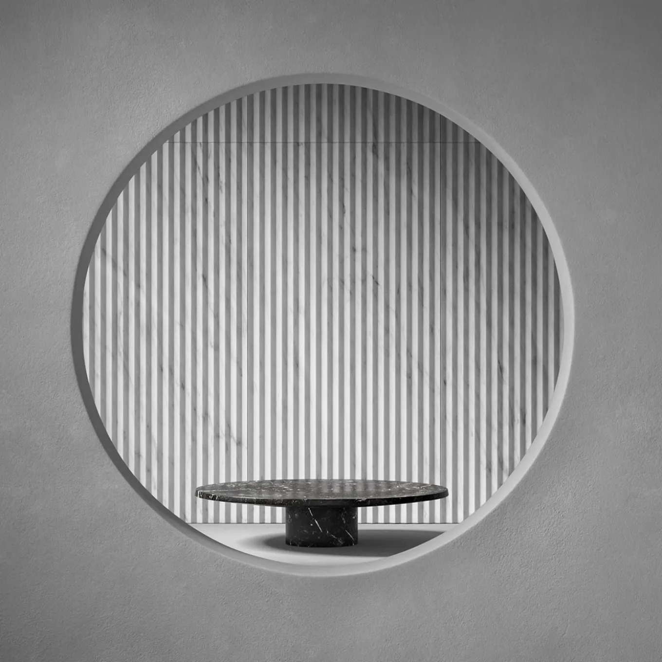 Pietra L15 Black Marquina Cake Stand by Piero Lissoni