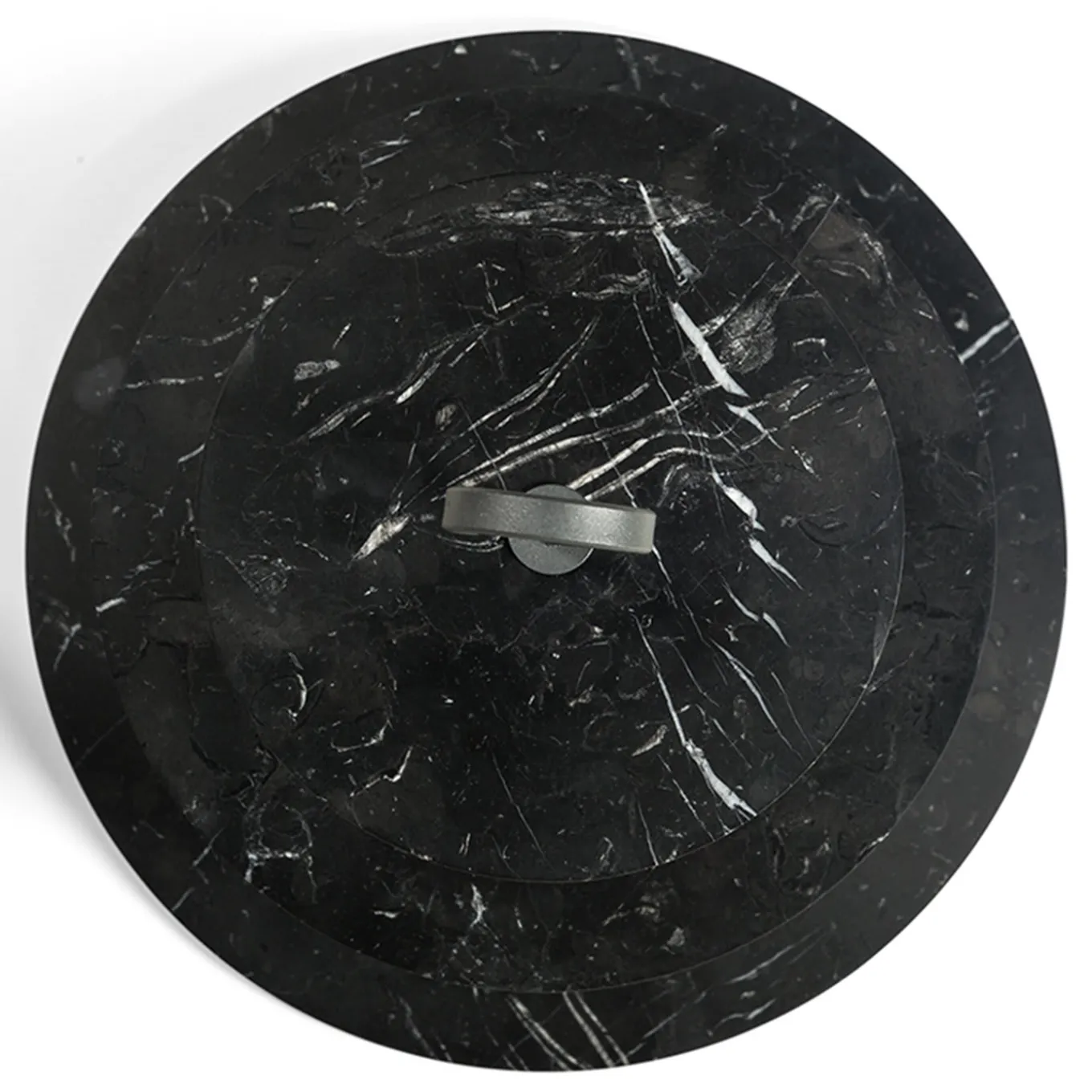 Pietra L12 Cake Stand in Nero Marquinia Marble by Piero Lissoni