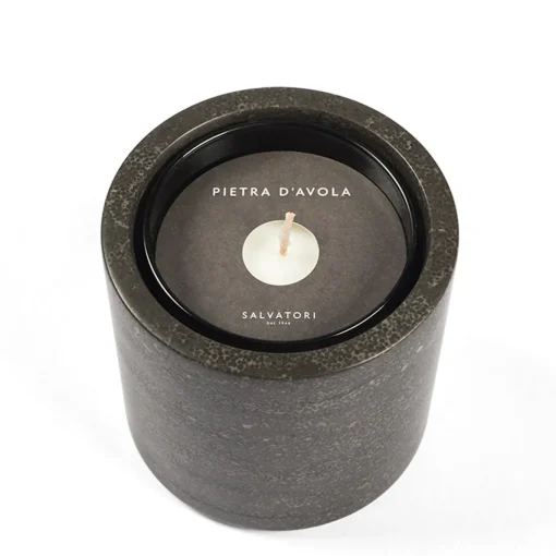 Pietra L11 Candle Holder in Pietra D'Avola Limestone