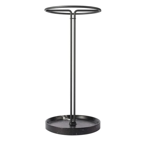 Pietra L07 Umbrella Stand in Nero Marquinia Marble by Piero Lissoni