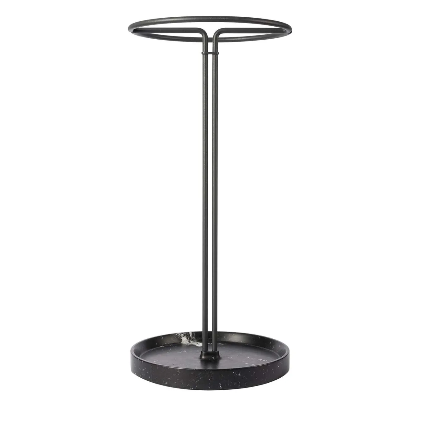 Pietra L07 Umbrella Stand in Nero Marquinia Marble by Piero Lissoni