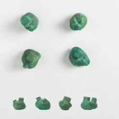 Pietra Set of 4 Green Door Knobs #4 by Nicole Valenti